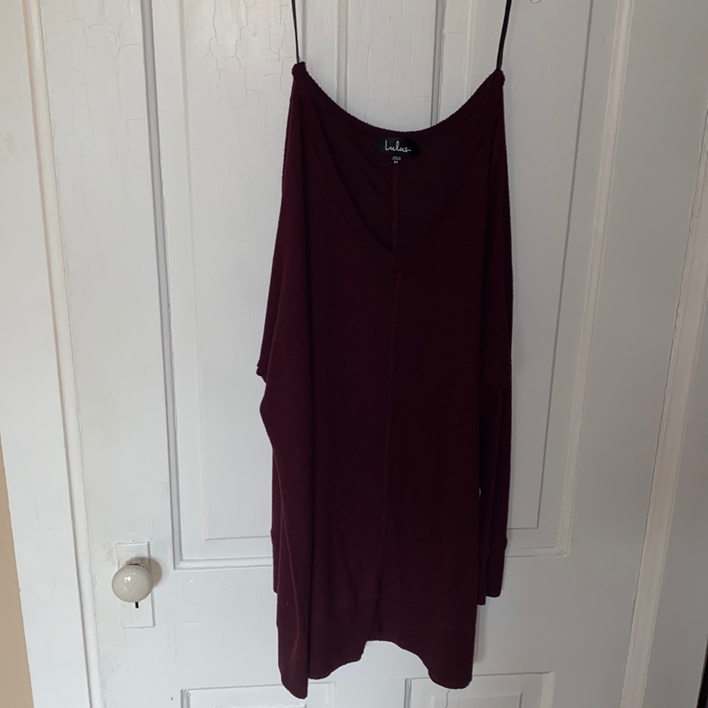Lulu’s Burgundy Sweater Dress